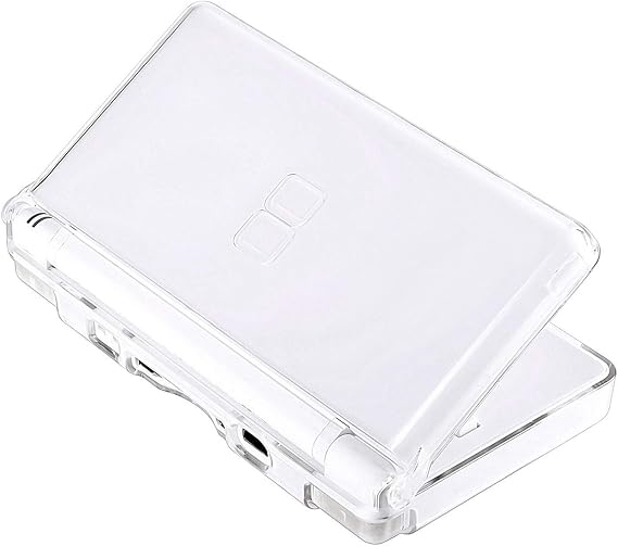 Transparent Hard Shell Case Cover Compatible with Nintendo DS Lite NDSL, Replacement Protective NDS Lite Crystal Clear Housing Case(Not for Nintendo DS or Dsi)