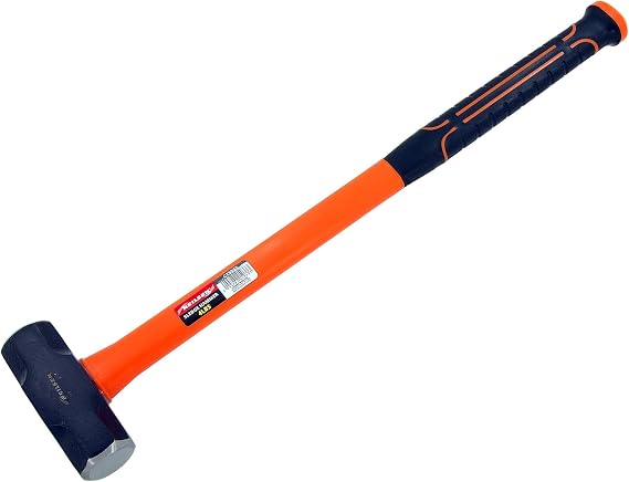 Neilsen 4lb Sledge Hammer with 55cm Fibreglass Handle, Total Length 60cm – Ideal for Demolition and Construction Work