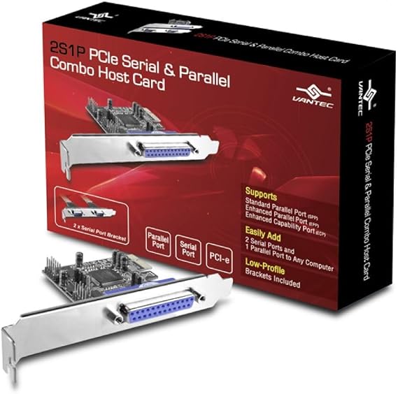 Vantec PCIe 2 Serial & 1 Parallel Host Card (UGT-PCE2S1P)
