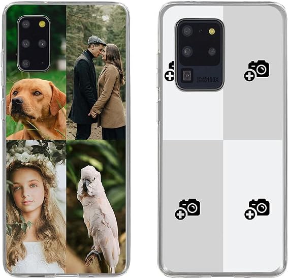 Custom Phone Case for Samsung Galaxy S20 S10 S10E S9 S8 Plus | Also fits Note 9 Plus Ultra 5G. Customized Personalized Cell Phone Back Cover Clear Soft TPU Photo Design Image (049)