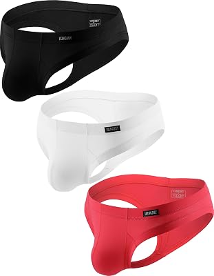 iKingsky Mens Cheeky Briefs Sexy Low Ries Pouch Mens Underwear
