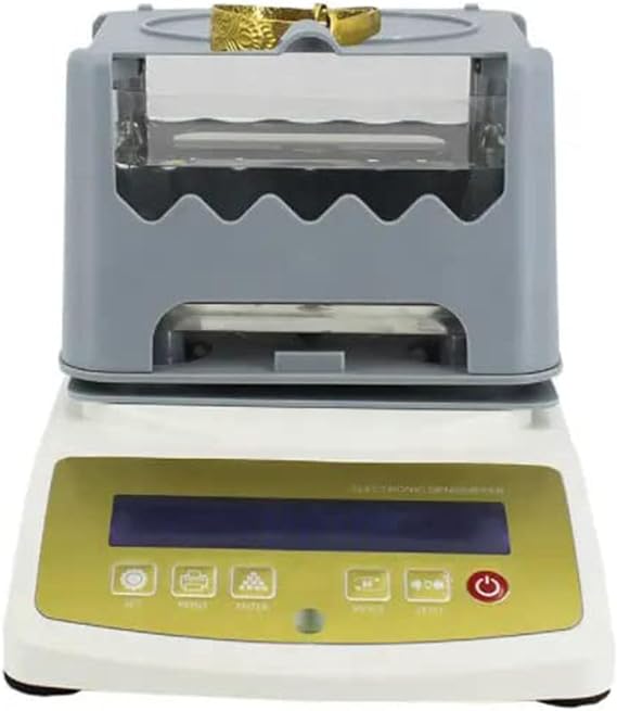 Digital Electronic Precious Metal Gold Purity Analyser Meter Density Tester Karat Detector with 1200g Maximum Weight 0.0001g/cm3 Density Resolution,MDJ-1200K