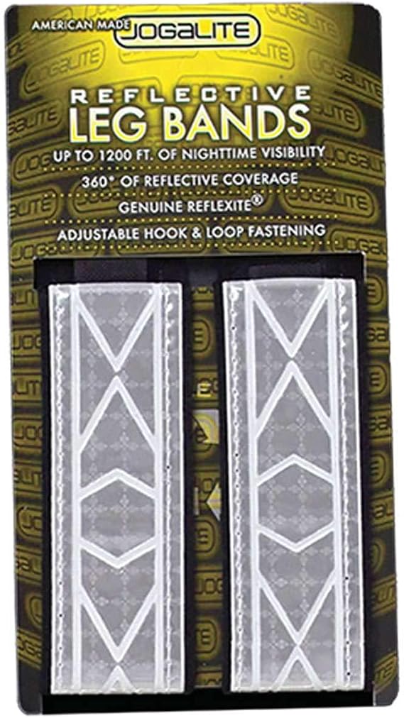 White Reflective Jogalite Leg Band