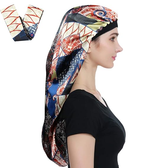 Alnorm Sleep Bonnets for Curly Hair Braids Black Women