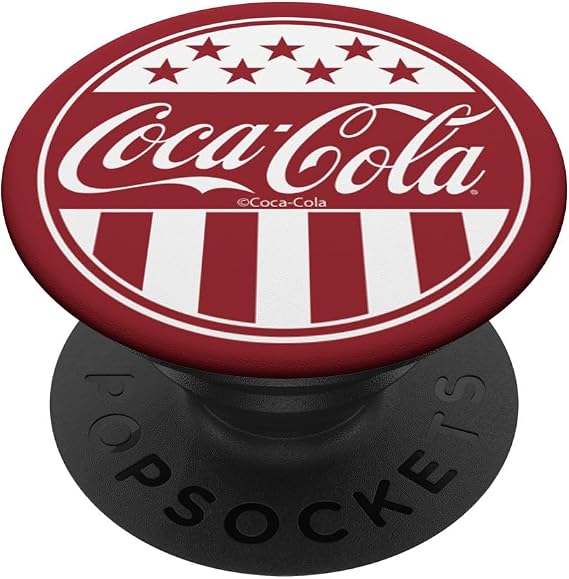 Coca-Cola Vintage Red Stars and Stripes Bottle Cap PopSockets Adhesive PopGrip