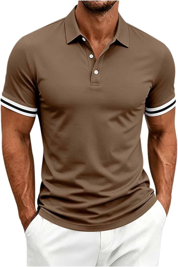 Men's Polo Shirt Quick Dry Performance Short Sleeve Golf Shirts