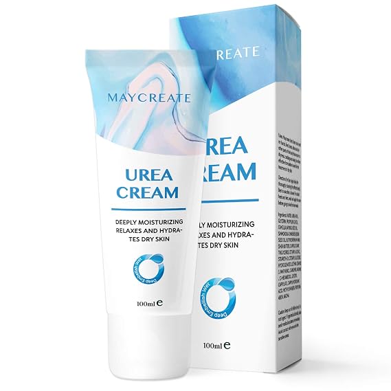 Urea cream for Moisturizes and Rehydrates Hand, Feet, Knees & Elbows - For Thick, Cracked, Rough, Dead & Dry Skin 100ml