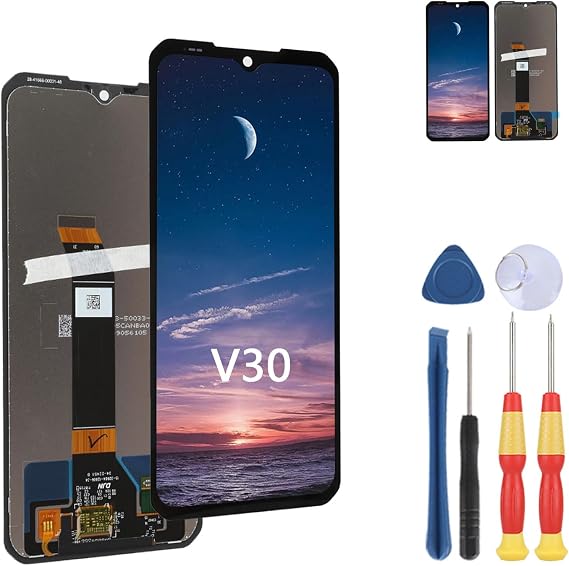 New Display Touch Screen for Doogee V30 LCD Display Replace Parts with Tools.