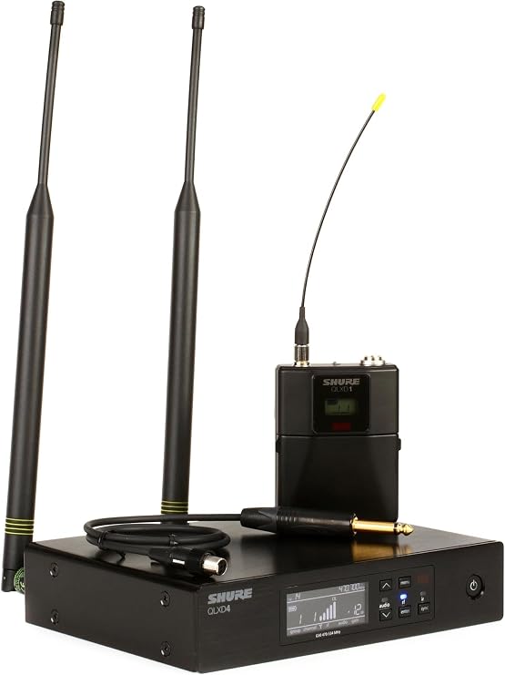 Shure QLXD14 Wireless System with Bodypack and WA305 Instrument Cable for Guitar/Bass