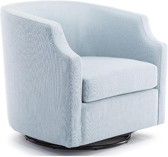 Infinity Swivel Glider Barrel Chair (Sky Blue)