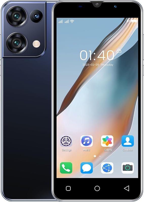 Android 10.1 512MB+4GB Unlocked Smartphone 5 Inch Dual Sim, 1500mAh Mini Phone Smart Phone Android Smartphones Cellphone (Black-1)
