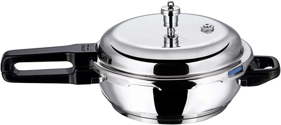 Vinod P-Jun Splendid Stainless Steel Sandwich Bottom Pressure Pan, Junior