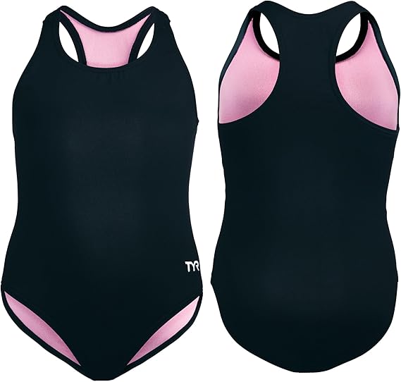 TYR Durafast Lite Ella Maxfit Girls' One Piece Swimsuit - Active Swimwear Designed for Durability and Comfort - Durfast Lite Fabric, UPF 50+, Fully Lined