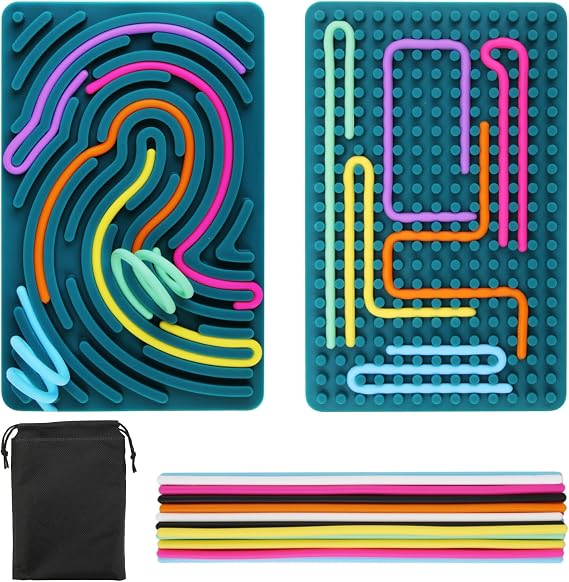 Sensory Activity Board Silicone Fidget Toys for Calming Anxiety Stress ADHD
