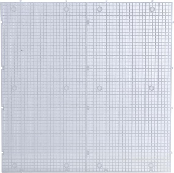 ALEGI Aquarium Grid Isolate Board Divider Fish Tank Bottom Black Filter Tray Plastic Crate (4pcs)