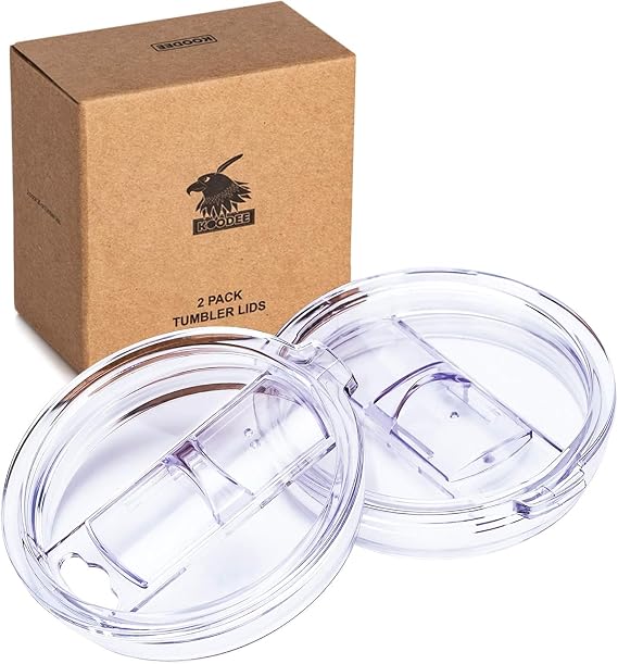 20 oz Tumbler Replacement Lids Spill Proof Splash Lids Covers Fit for YETI Rambler and More Tumblers Cups (20 oz, 2 Pack)