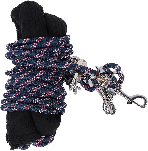 Adjustable Horse Training and Lunging Aid with Soft Fleece Cover, Easy Rope Adjustment for Horse Balance Training