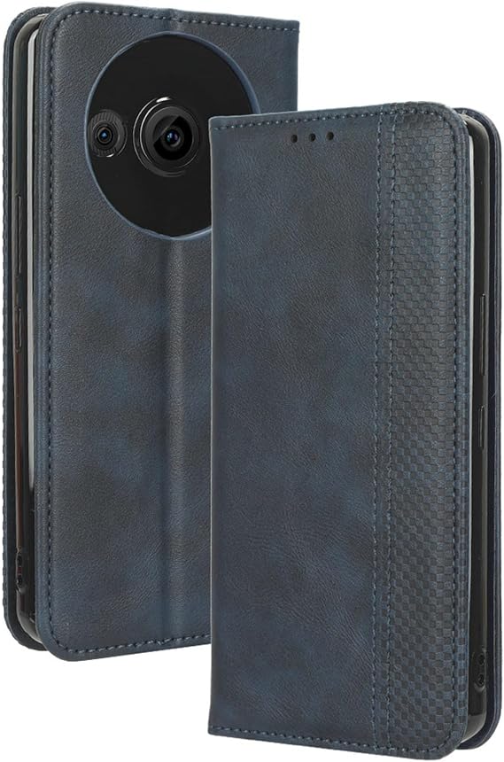 Case Compatible with Sharp Aquos R8 Pro, PU Leather flip Cover Compatible with Sharp Aquos R8 Pro SH-51D Phone Case blue