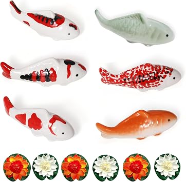 Ceramic Floating Fish 6PCS