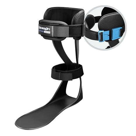 Brace On AFO S-Type Drop Foot Stabilizer Brace, Men's Left