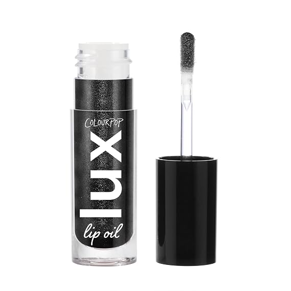 ColourPop x Twilight Lux Lip Oil - Hydrating, Sheer Tinted Lip Oil Formulated with Antioxidant-Rich Chamomile Extract & Calendula Oil - Non-Greasy, Nourishing Black Lip Oil - Team Jacob (0.16 oz)