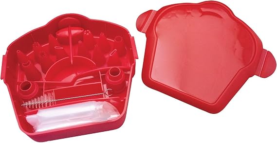 Starfrit 080847-006-0000 The Dessert Decorating Set, Red