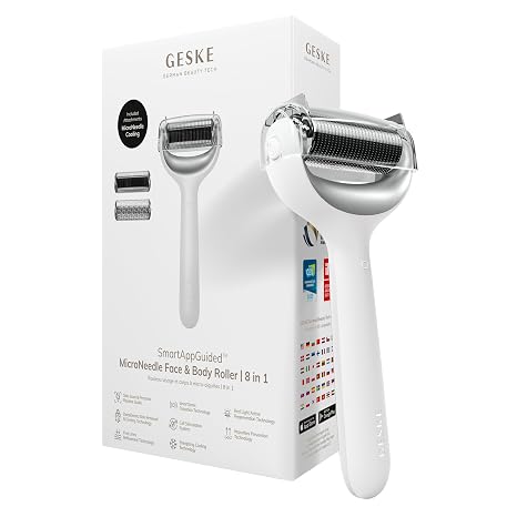 GESKE MicroNeedle Face & Body Roller 8-in-1 Derma Roller
