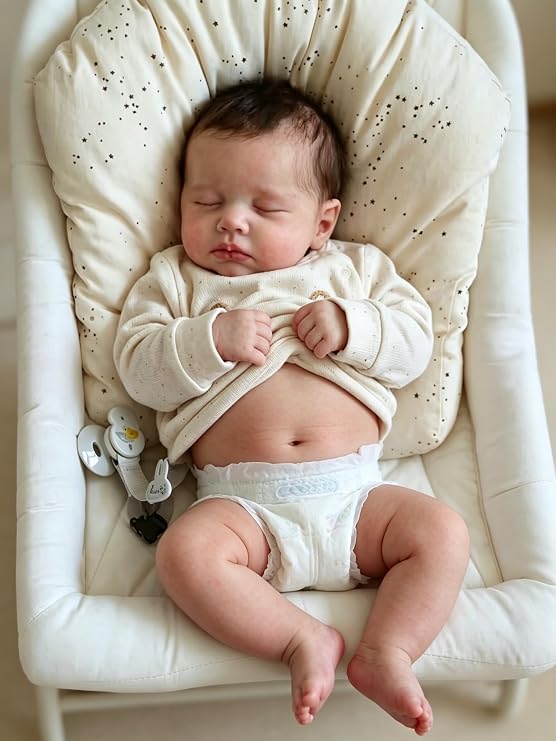 Zero Pam 20 in Realistic Reborn Baby Doll Silicone Full Body Girl with Hair