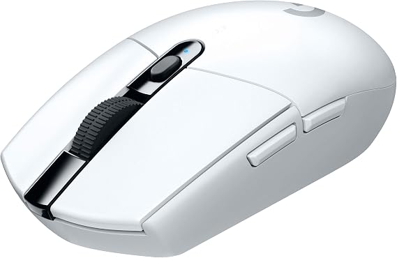 Logitech G305 Lightspeed Wireless Gaming Mouse, Hero Sensor, 12000 DPI, Lightweight, 6 Programmable Buttons, 250h Battery Life, On-Board Memory, PC/Mac - White (German Packaging)