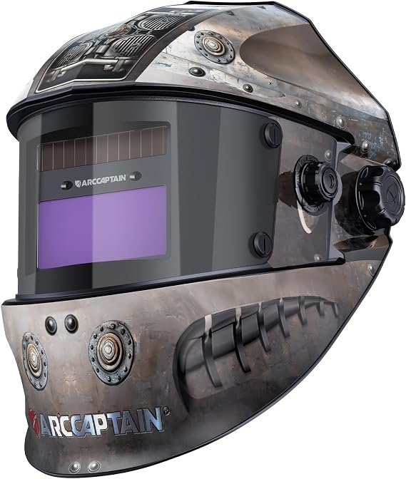 ARCCAPTAIN Welding Hood, 1/1/1/1 True Color Auto Darkening Welding Helmet