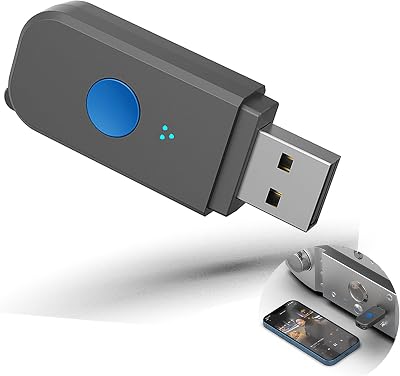 USB Bluetooth Car Kit [Stronger Mics& Noise Cancellation] &[Plug-and-Play] Bluetooth 5.3 Receiver Adapter for Car MusicHands-Free CallsStereo Audio,Black