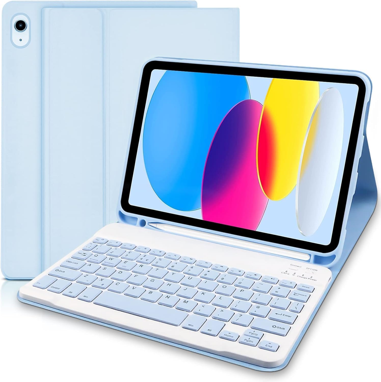 Fogy Ipad A16 10th Generation 20222025 Compatible Bluetooth Turkish Q Keyboard Case Not Tablet