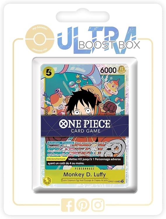 Monkey D. Luffy OP07-109 Super Rare - my-booster X One Piece The Best Vol.2 (PRB-02) - Box of 10 One Piece French Cards