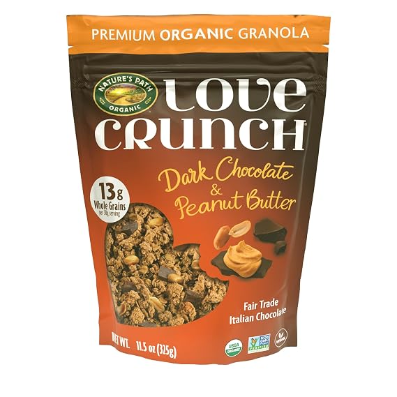 Nature's Path, Granola Love Crunch Peanut Butter Dark Chocolate Organic, 11.5 Ounce