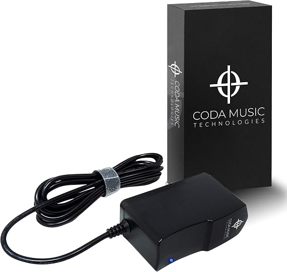 9V DC Guitar Pedal Power Supply Adapter - 1.7A 1700mA Center Tip Negative | Noise Reduction Filter, 9 Volt Regulated Pedalboard Power Supply for Effects Pedals