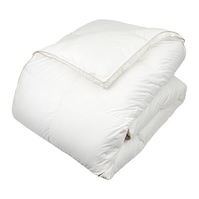 C352-173 Glucksberg European White Goose Down Comforter, Queen