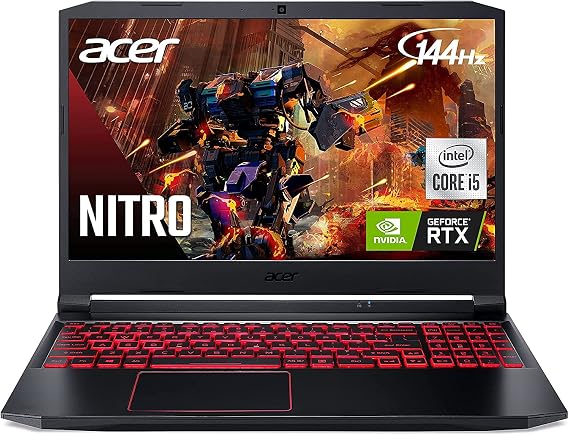 Acer 2021 Nitro 5 | NVIDIA GeForce GTX 3050 | Intel Core i5-10300H | 15.6" Full HD IPS 144Hz Display | Killer Ethernet E2600 | WiFi 6 | DTS X Ultra | Accessories