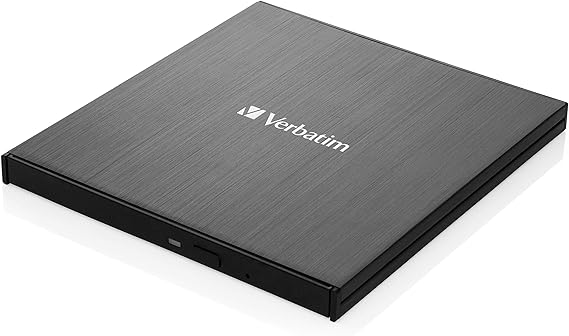 Verbatim 43888 optical disc drive Black Blu-Ray DVD Combo With USB-C for BDXL Blu-ray DVD and CD including burning software and M-Disc support