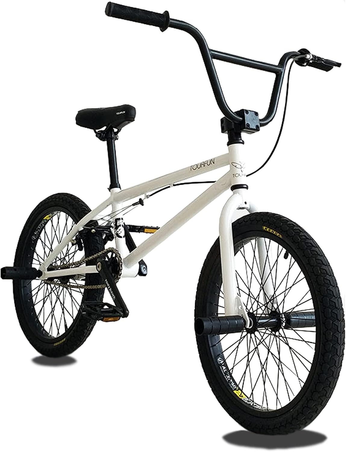 ORDlBMX 20 Inch BMX Bicycle, Stunt Action BMX Bicycle, Adult Kids Beginner Level to Advanced Rider Street Bike, Professional BiketrialStreet BMX Bicycle, 25 x 9T