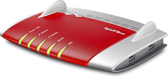 AVM FRITZ!Box 7490 WLAN AC + N Router (VDSL/ADSL 1.300 Mbit/s (5 GHz) 450 Mbit/s (24 GHz) WLAN Mesh DECT-Basis Media Server geeignet für Deutschland)