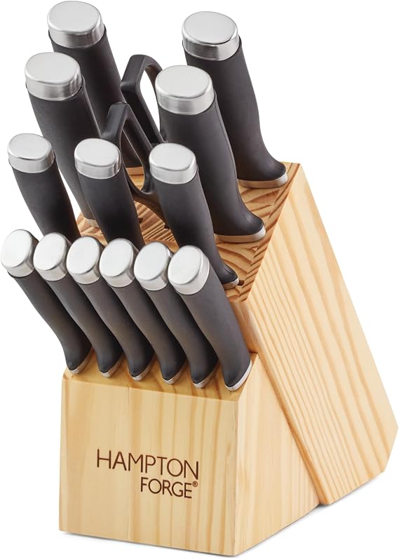 Hampton Forge Epicure15PieceKnife Set, 15 Piece, Black