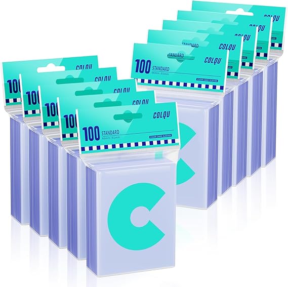 1000ct Card Sleeves for Trading Cards, Clear Soft Baseball Sports Sleeves