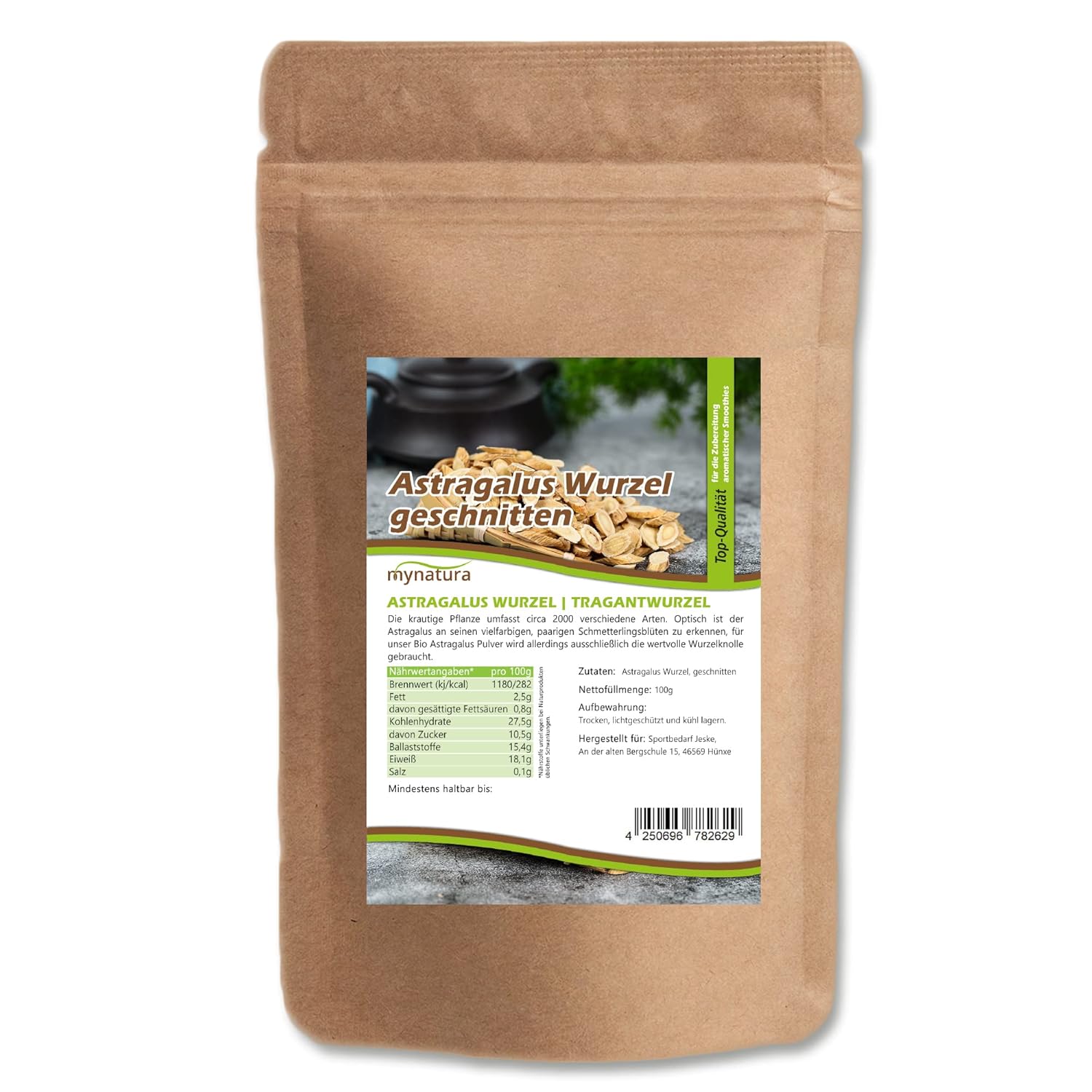 Mynatura Astragalus Root Cut I Tragant I Tragane Root I Tea I Infusion I Tincture I Vegan I in Bag (500 g)