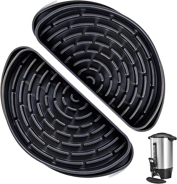 Coffee Drip Tray for Hamilton Beach 45 Cup Coffee Beverage Dispenser, 2 Pack Silicone Drip Pan Replacement Tray for Drink Dispenser, Reusable Spill Catcher Tray