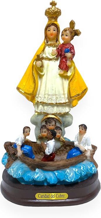 Imagen Estatua Virgen Caridad de Cobre 6" Statue Our Lady of Charity Statue Figure Religious Gift