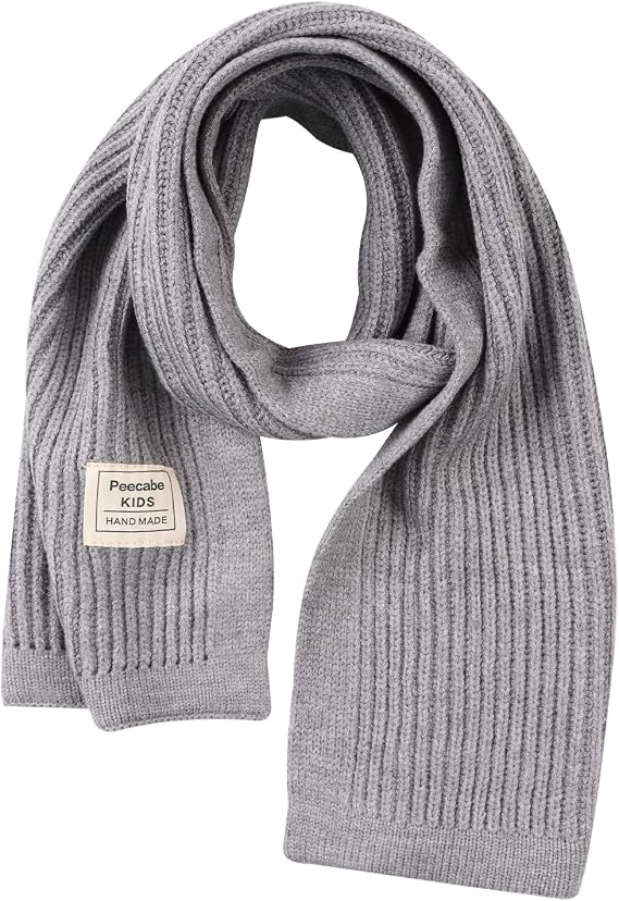 Peecabe Kids Knit Scarf Neck Warmer Soft Warm Winter Classic for Boys Girls