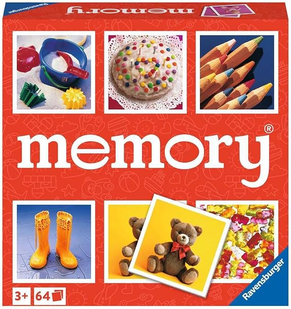 Ravensburger Junior Memory Game | Engaging Picture Matching Game | Enhances Memory & Matching Skills | Suitable for Kids Ages 3 and Up | Quality Assured