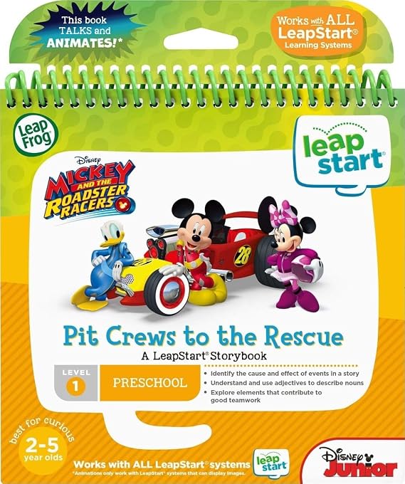 LeapFrog LeapStart 3D Mickey and The Roadster Racers Book