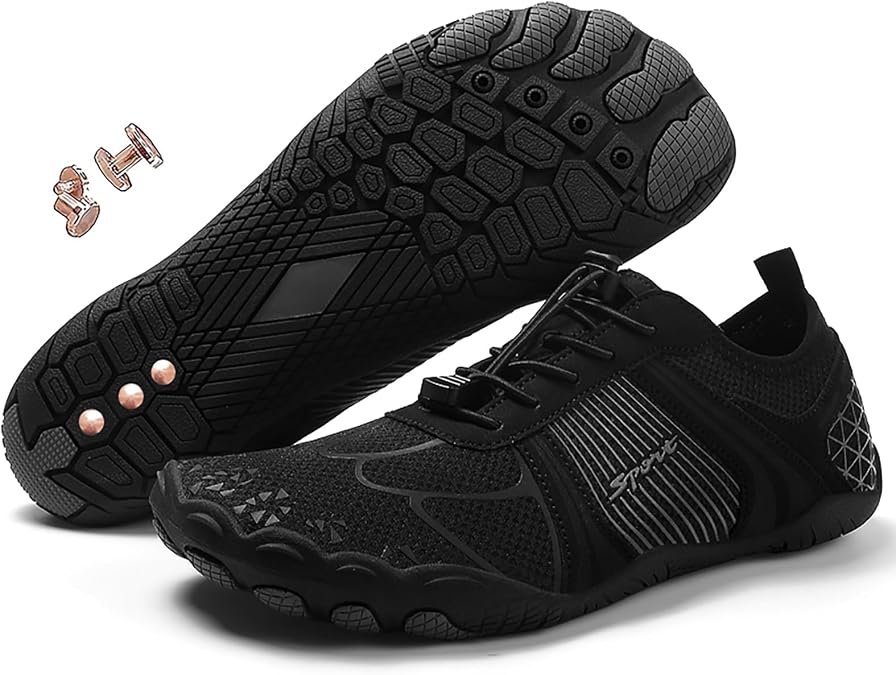 Grounding Shoes with Copper, Hike Barefoot Shoes for Womens Mens Lightweight Comfortable