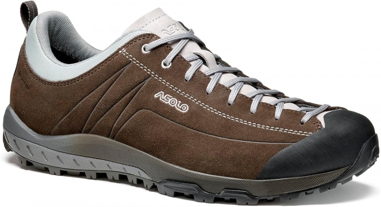 ASOLO Men's Space GV Durable Hiking Shoes | Suede Upper, Waterproof & Breathable Lining, Rubber Outsole
